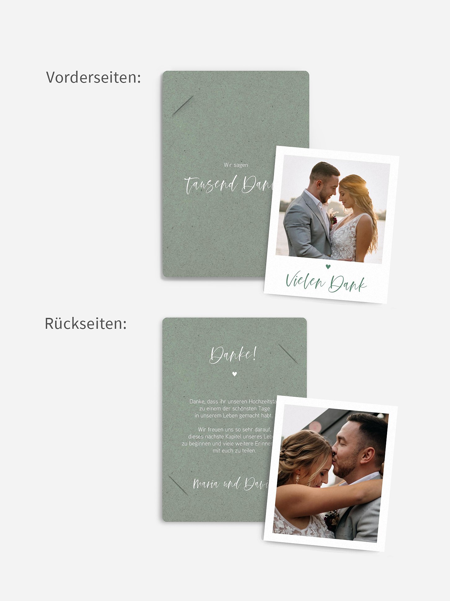 Dankeskarte Hochzeit Lovely Couple