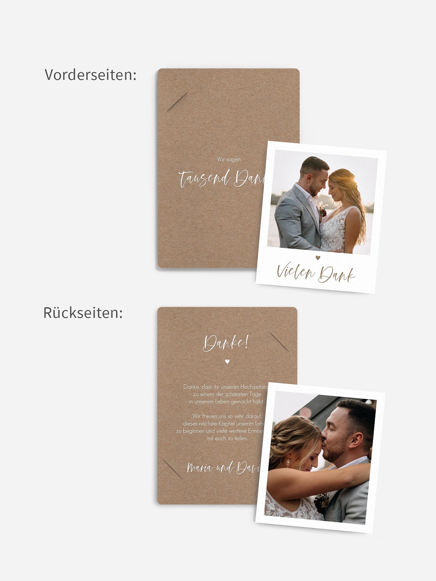 Dankeskarte Hochzeit Lovely Couple