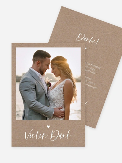 Dankeskarte Hochzeit Lovely Couple