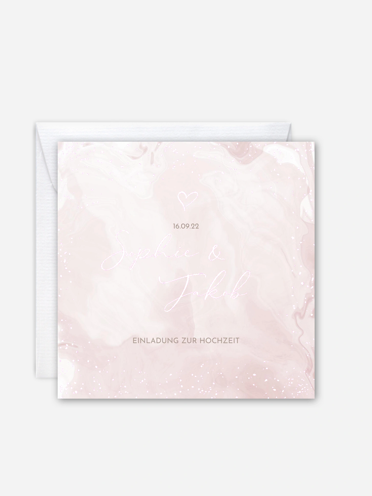 Hochzeitseinladung Rose Sky