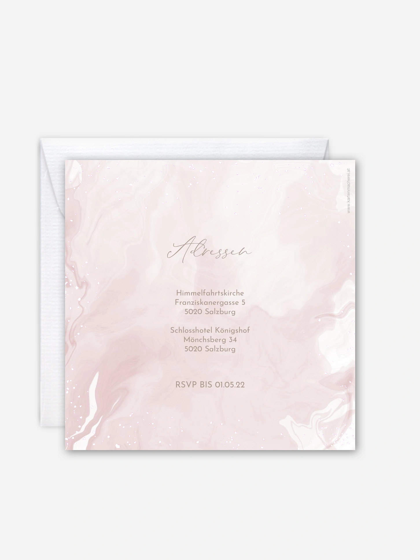 Hochzeitseinladung Rose Sky