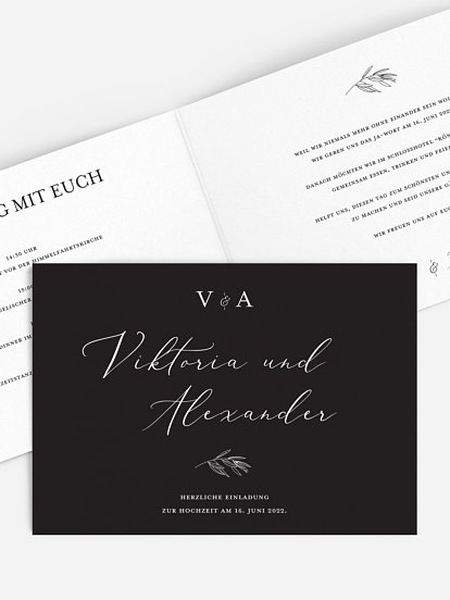 Hochzeitseinladung Classy