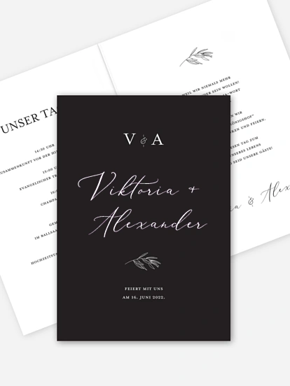 Hochzeitseinladung Classy