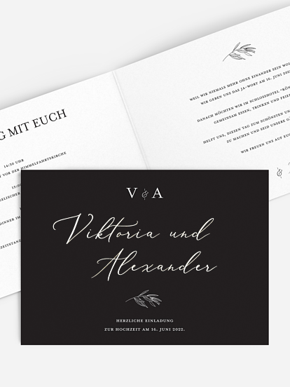 Hochzeitseinladung Classy