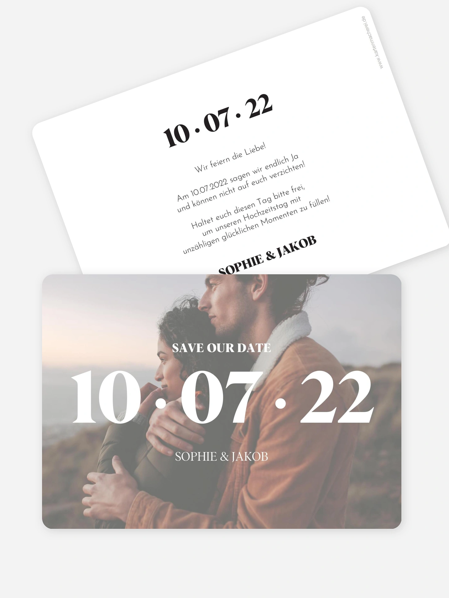 Save-the-Date Karte Happy Love