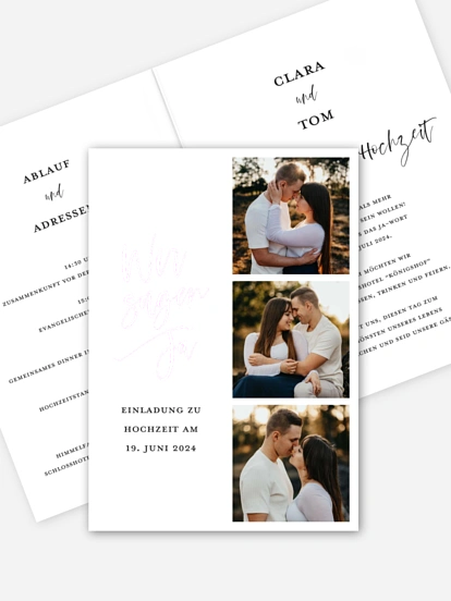 Hochzeitseinladung Loving You