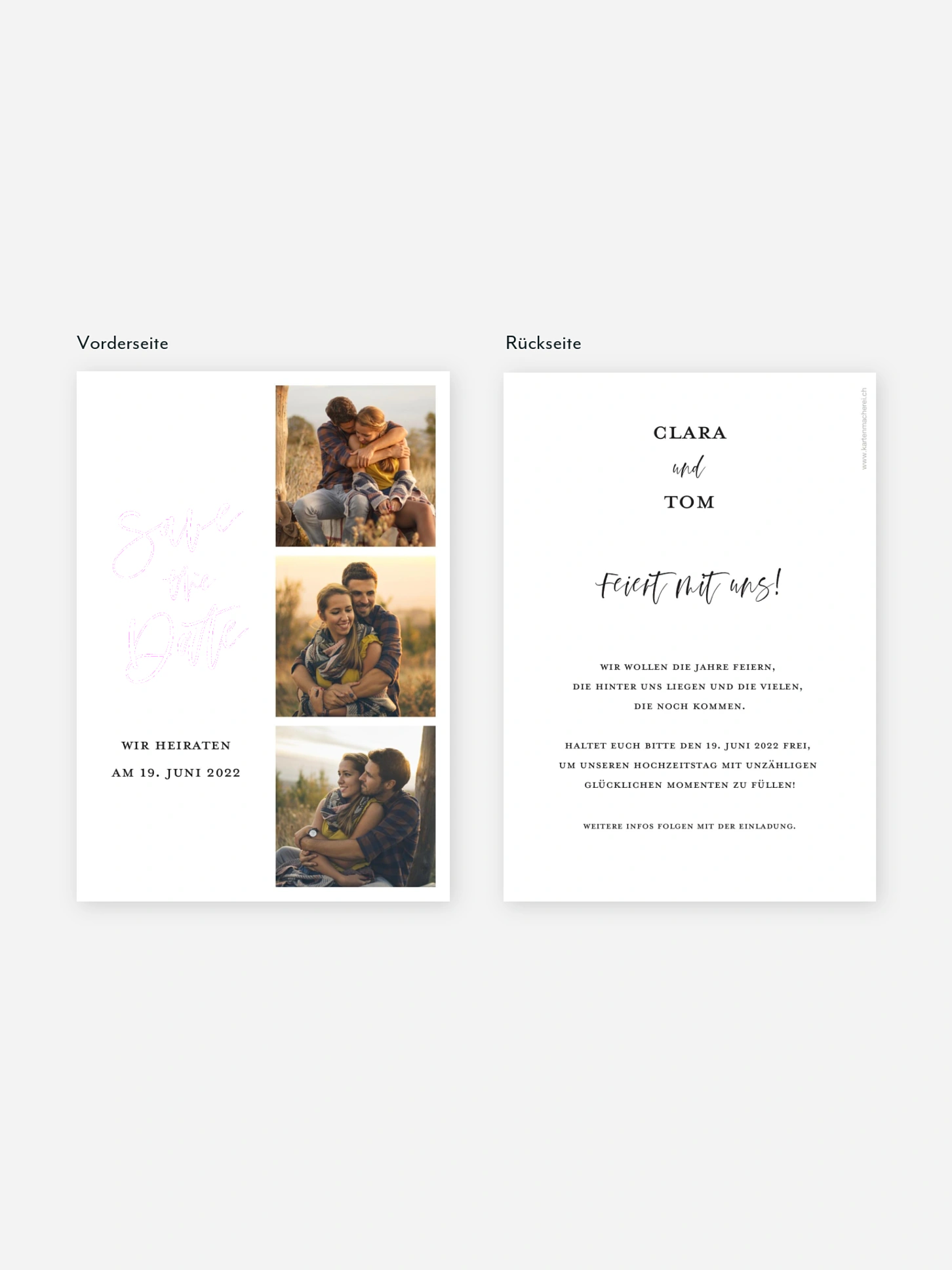 Save-the-Date Karte Loving You