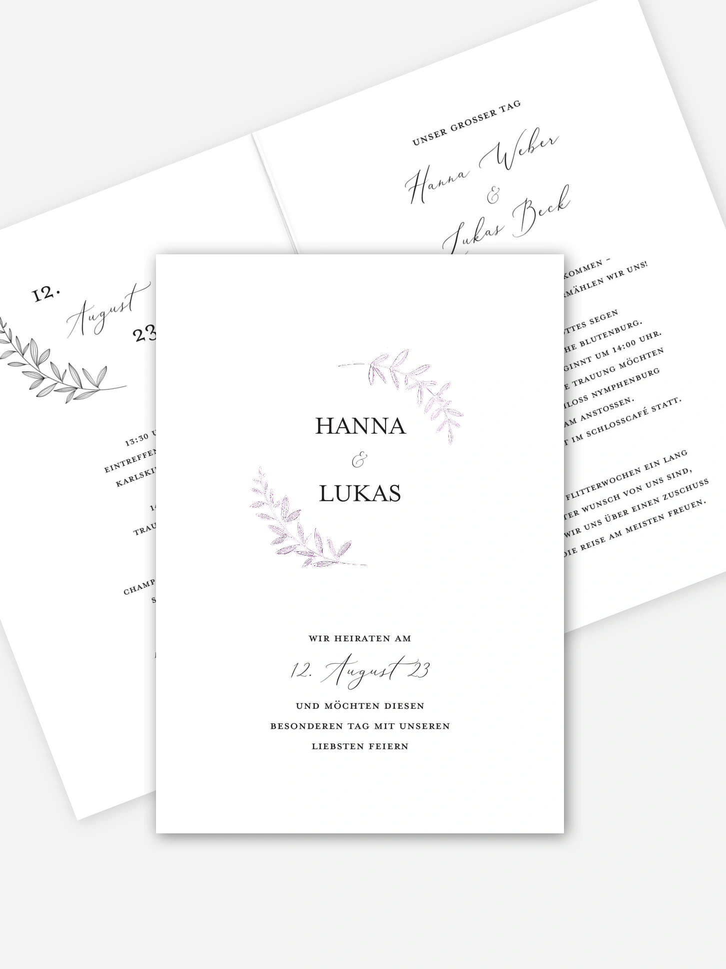 Hochzeitseinladung Charmed