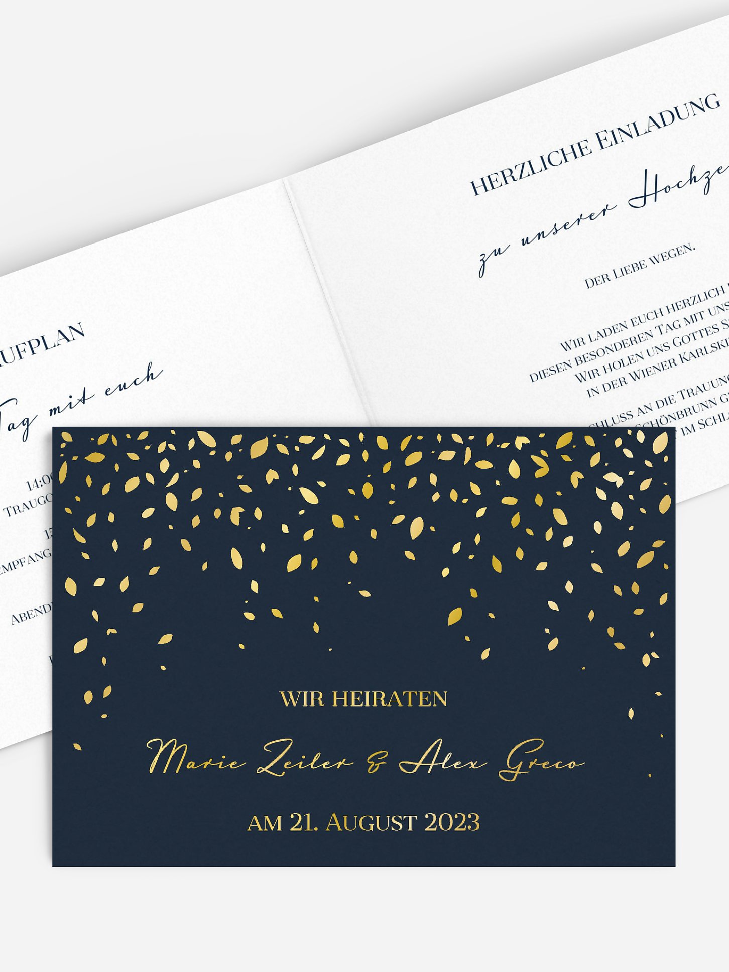 Hochzeitseinladung Rain of Love