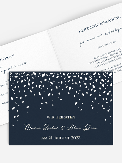 Hochzeitseinladung Rain of Love
