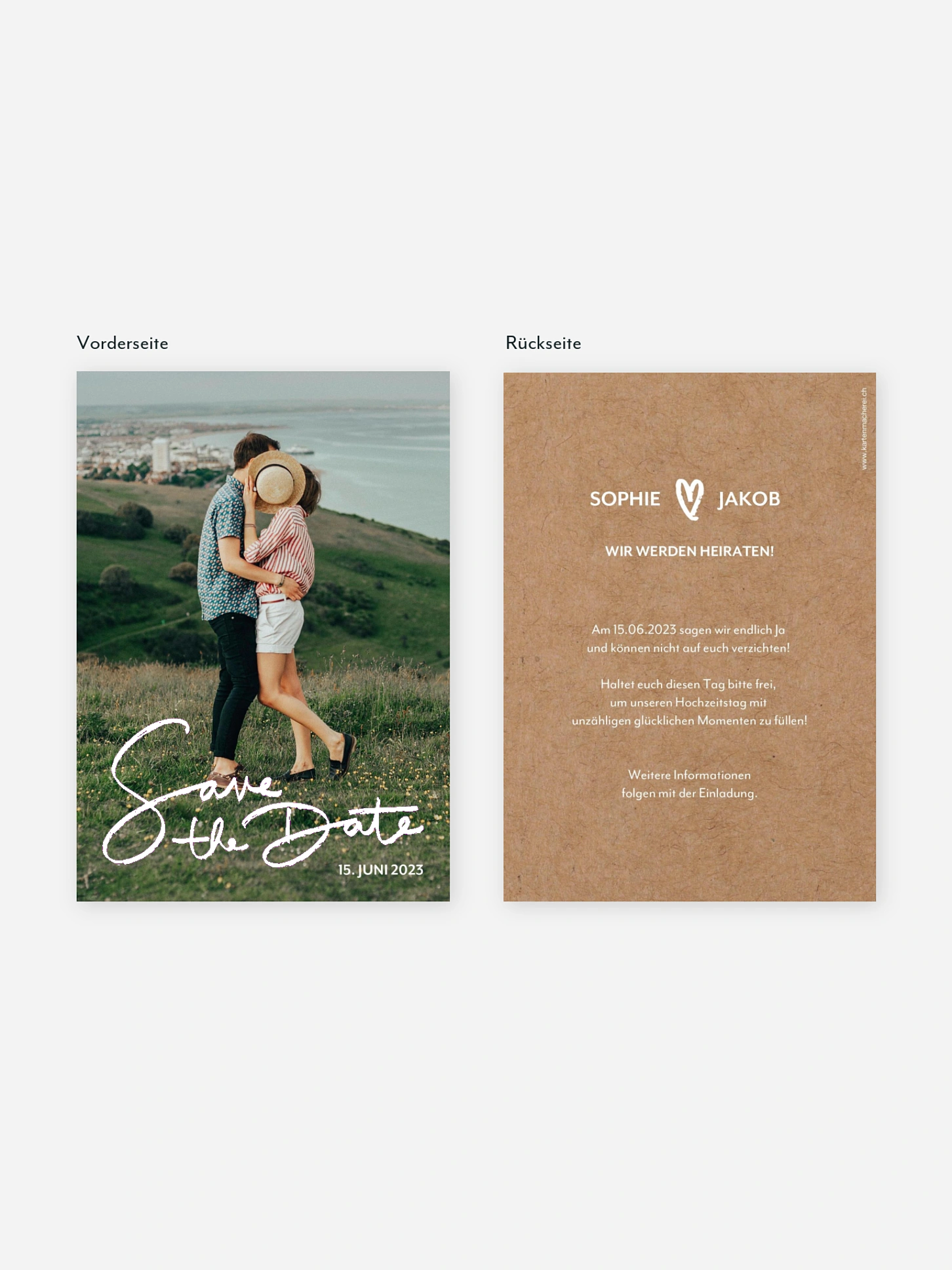 Save-the-Date Karte Only Us