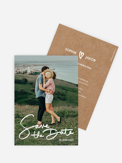 Save-the-Date Karte Only Us