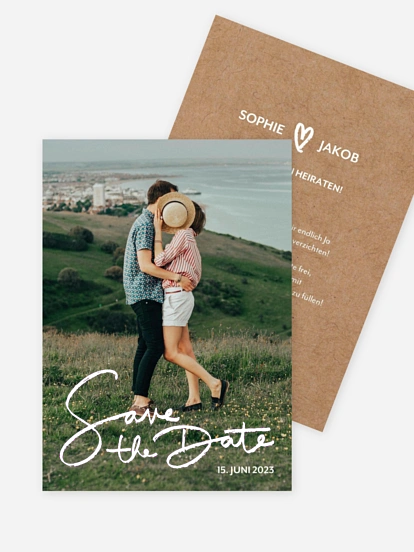 Save-the-Date Karte Only Us