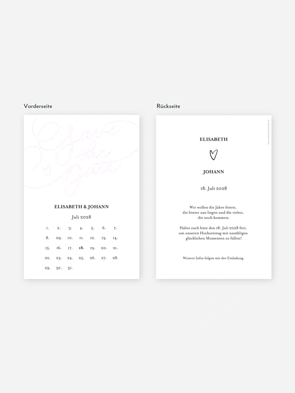 Save-the-Date Karte Adore You