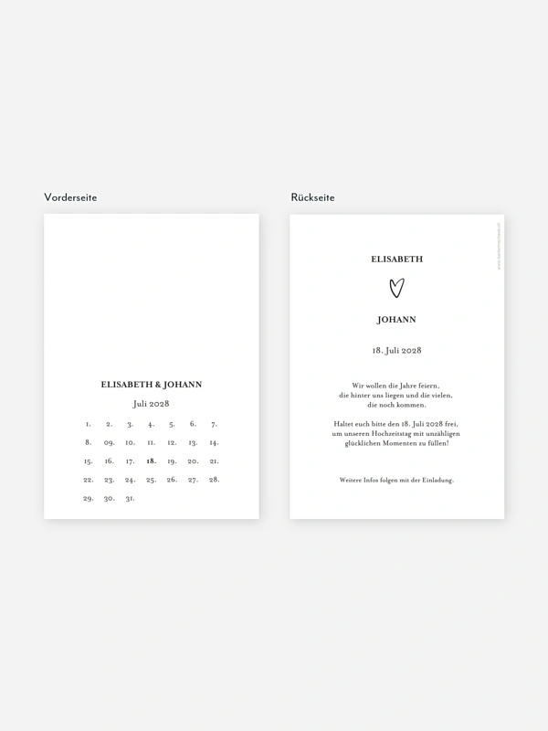 Save-the-Date Karte Adore You