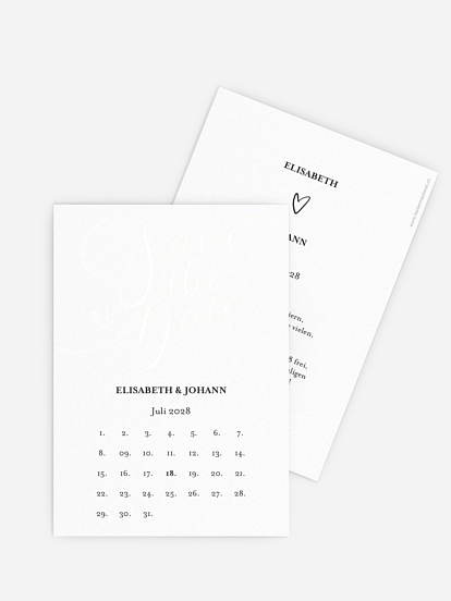Save-the-Date Karte Adore You