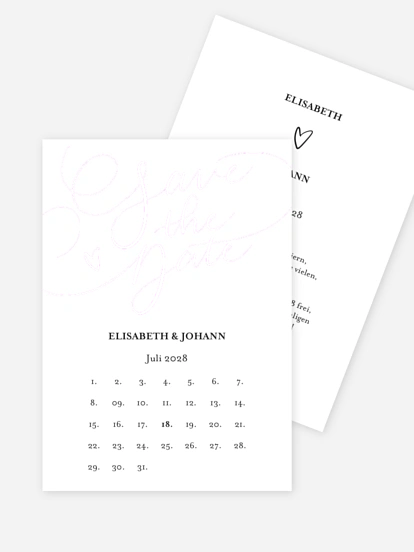 Save-the-Date Karte Adore You