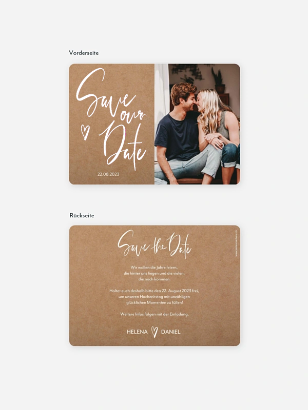 Save-the-Date Karte Storied