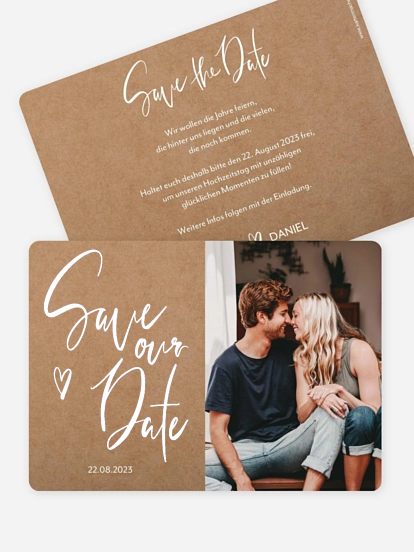 Save-the-Date Karte Storied
