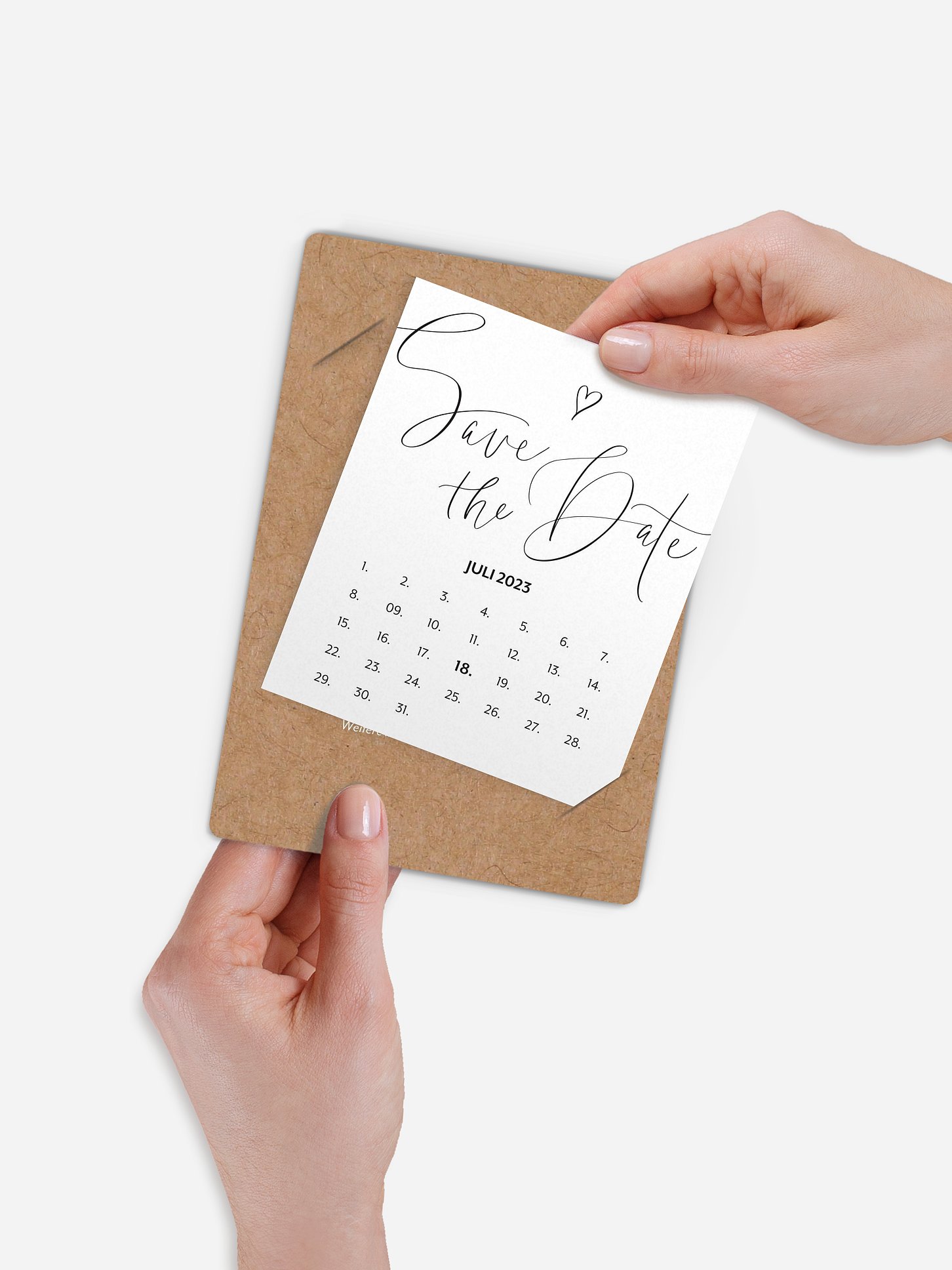 Save-the-Date Karte Delicate Script