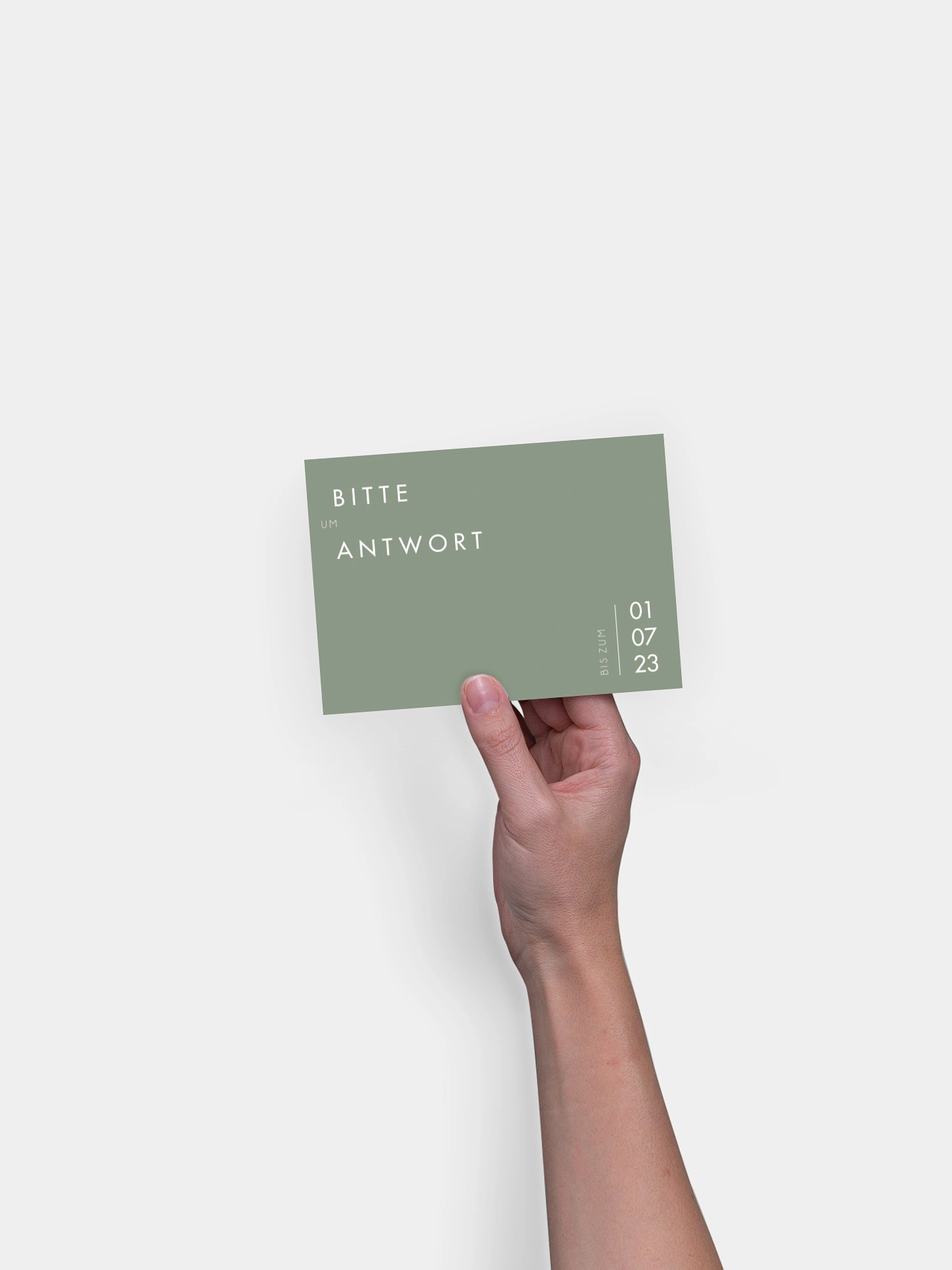 Antwortkarte Hochzeit New Purist
