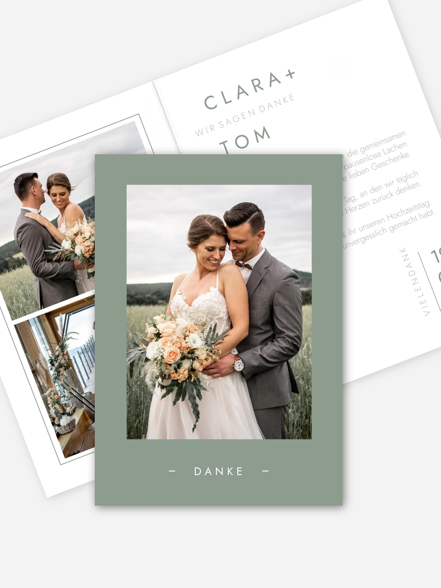 Dankeskarte Hochzeit New Purist