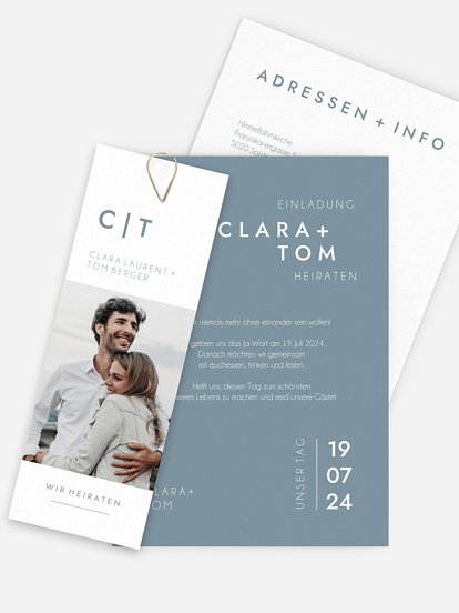 Hochzeitseinladung New Purist