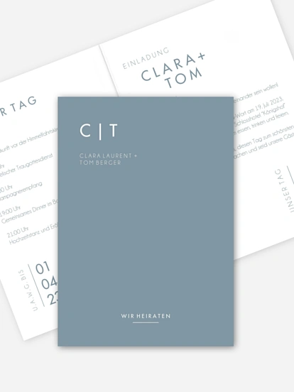 Hochzeitseinladung New Purist