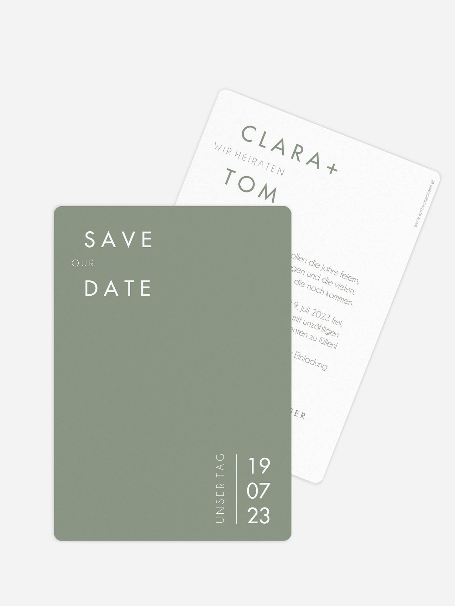 Save-the-Date Karte New Purist