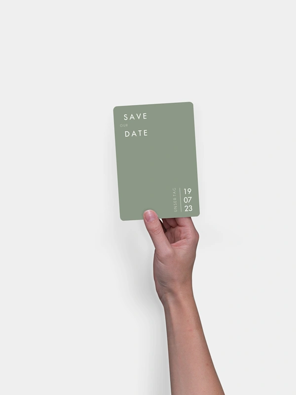 Save-the-Date Karte New Purist