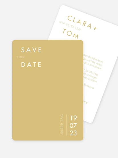 Save-the-Date Karte New Purist