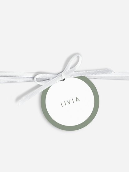 Tischkarte Hochzeit New Purist