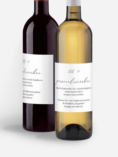 Flaschenetikett Hochzeit Frei Personalisierbar