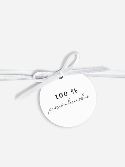 Anhänger mit Band zur Hochzeit Frei Personalisierbar