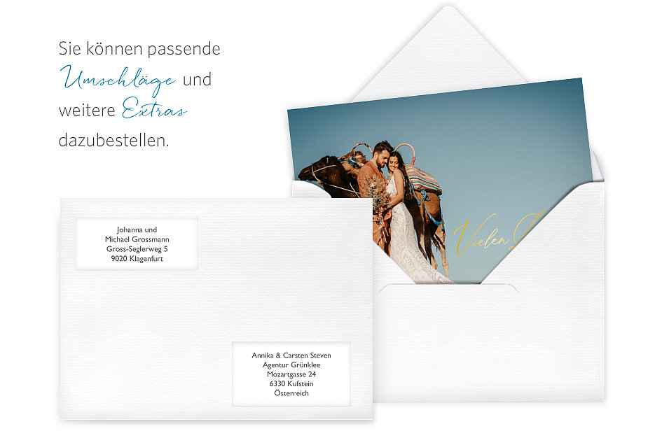 Dankeskarte Hochzeit Love Is A Journey