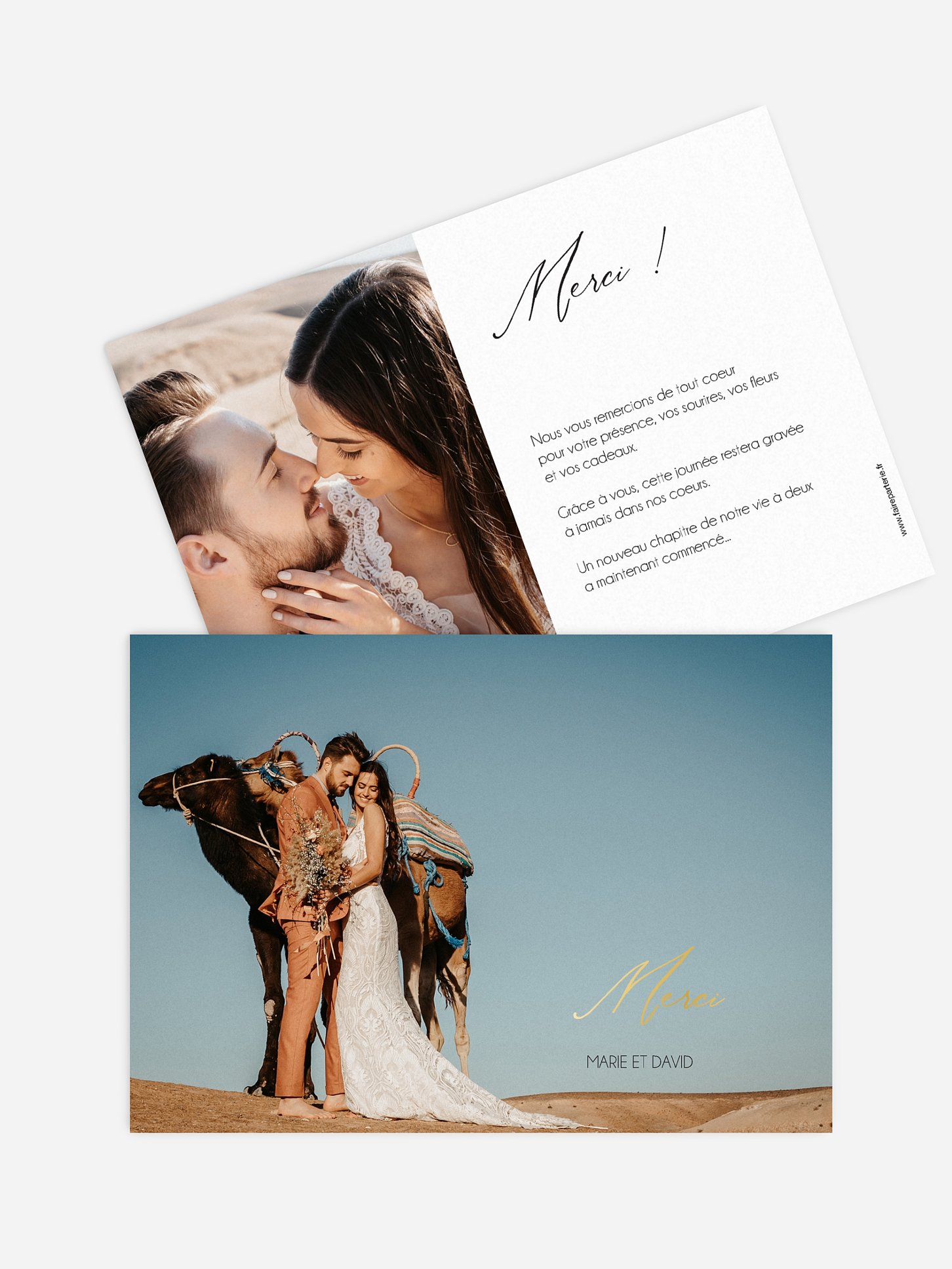 Carte de remerciements Love Is A Journey