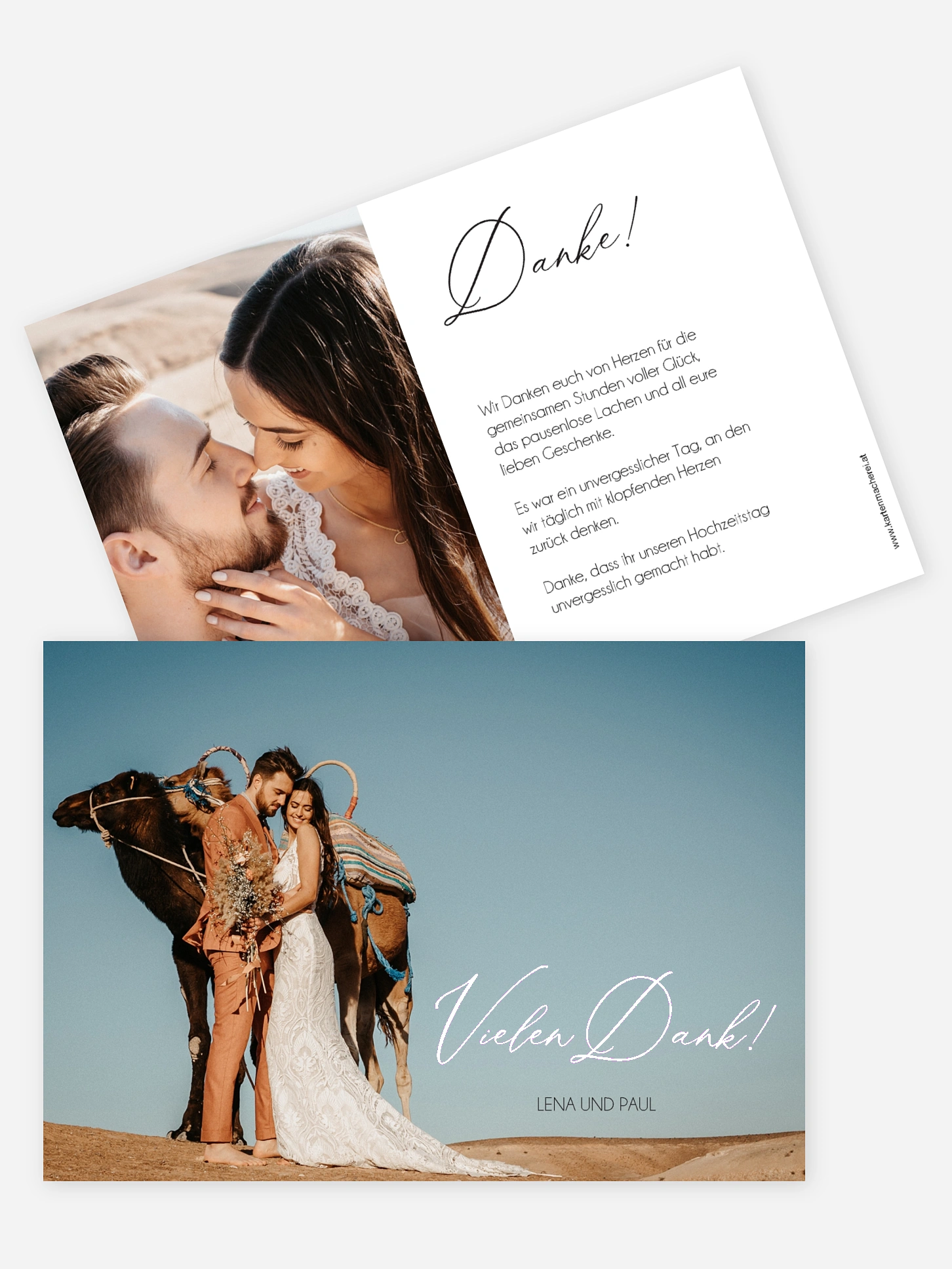 Dankeskarte Hochzeit Love Is A Journey