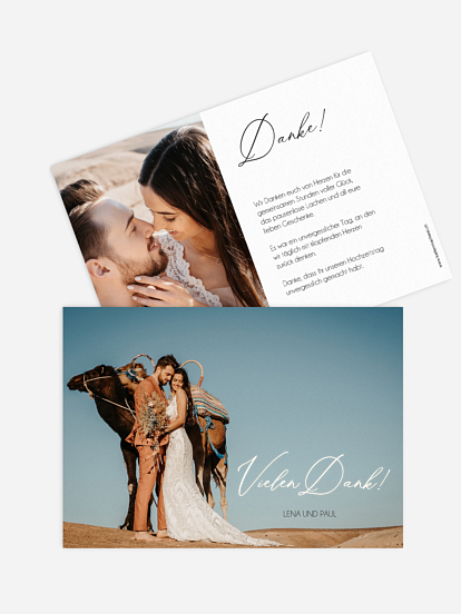 Dankeskarte Hochzeit Love Is A Journey