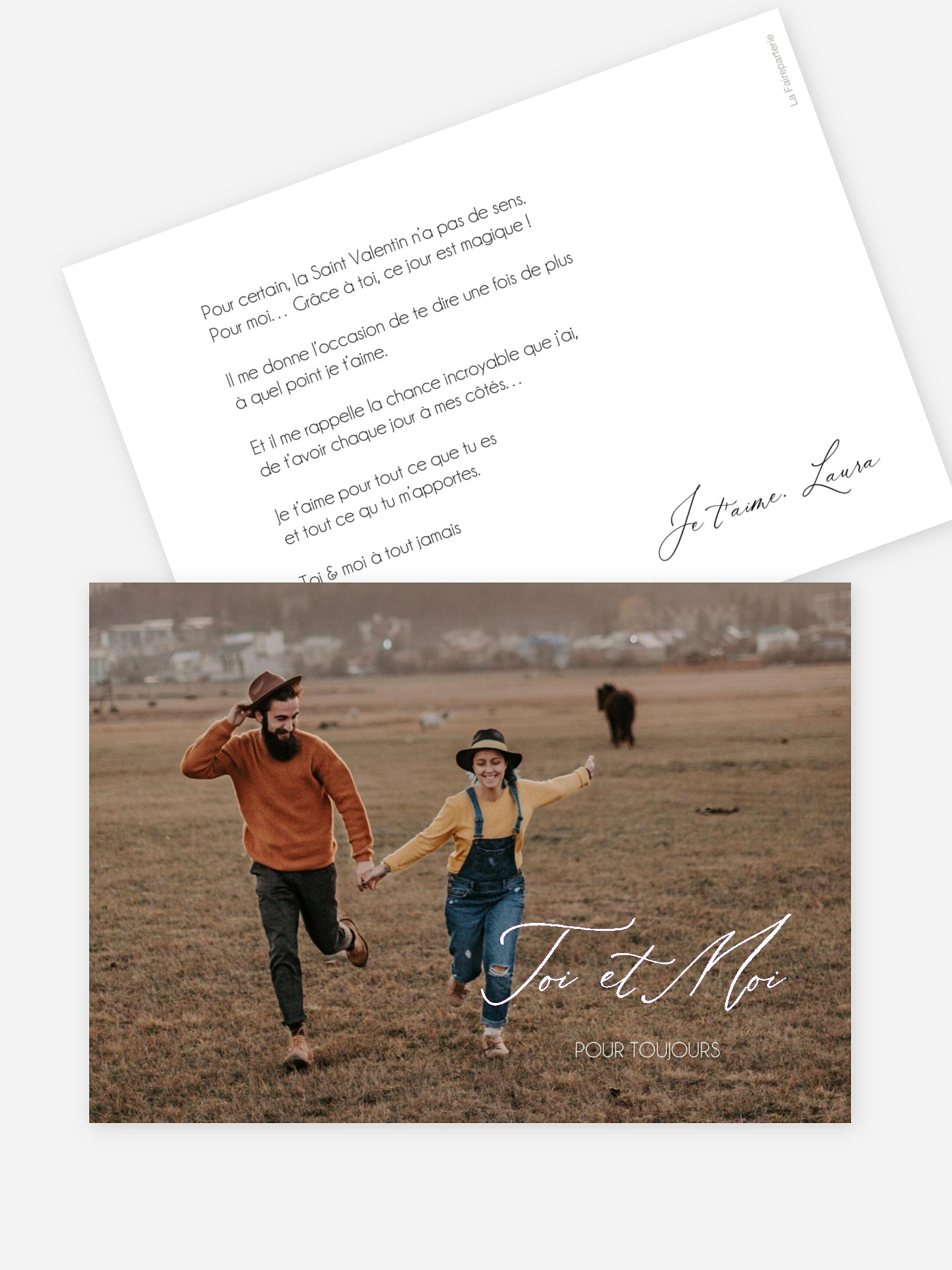 Carte Saint Valentin Love Is A Journey
