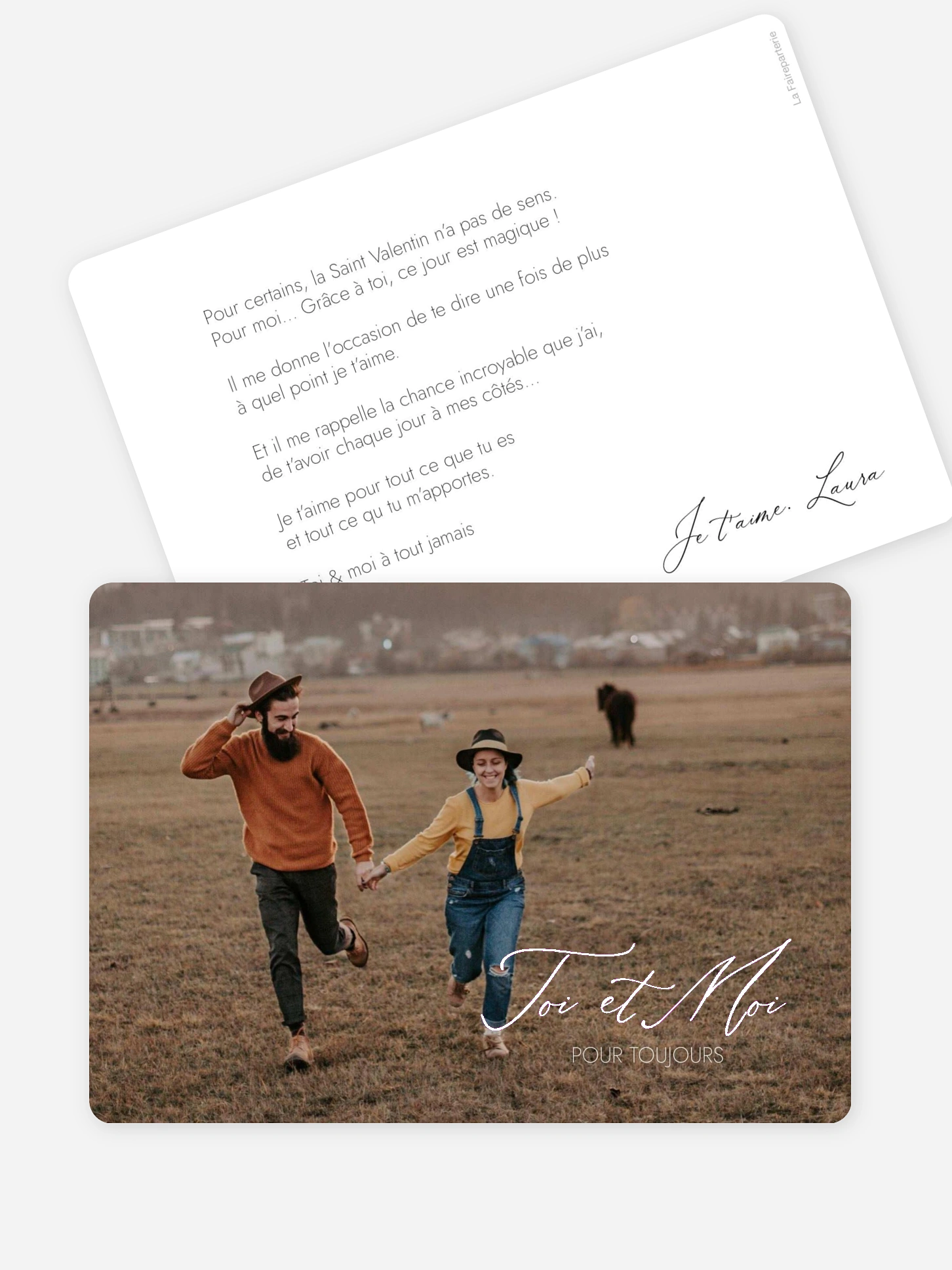 Carte Saint Valentin Love Is A Journey