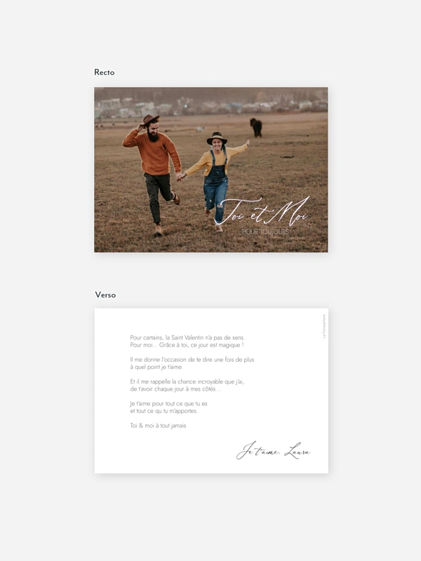 Carte Saint Valentin Love Is A Journey