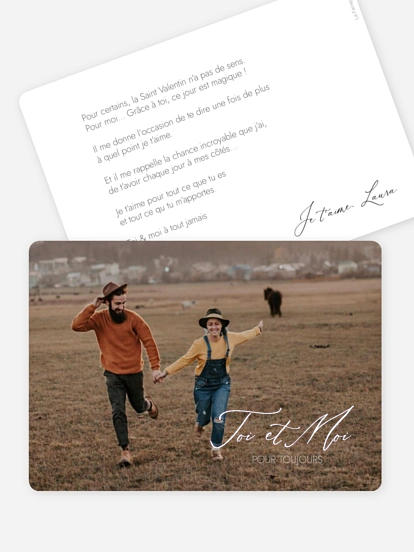 Carte Saint Valentin Love Is A Journey