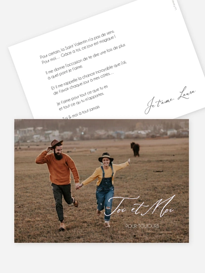 Carte Saint Valentin Love Is A Journey