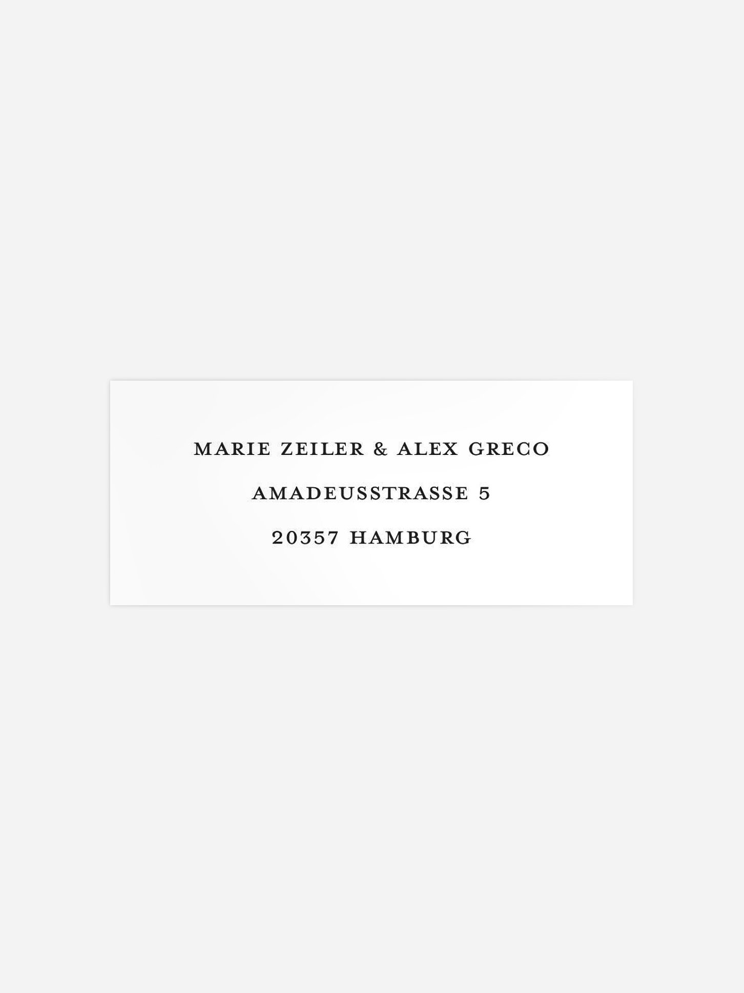 Absenderaufkleber Hochzeit Romantic Family