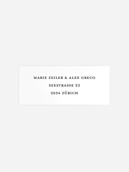 Absenderaufkleber Hochzeit Romantic Family