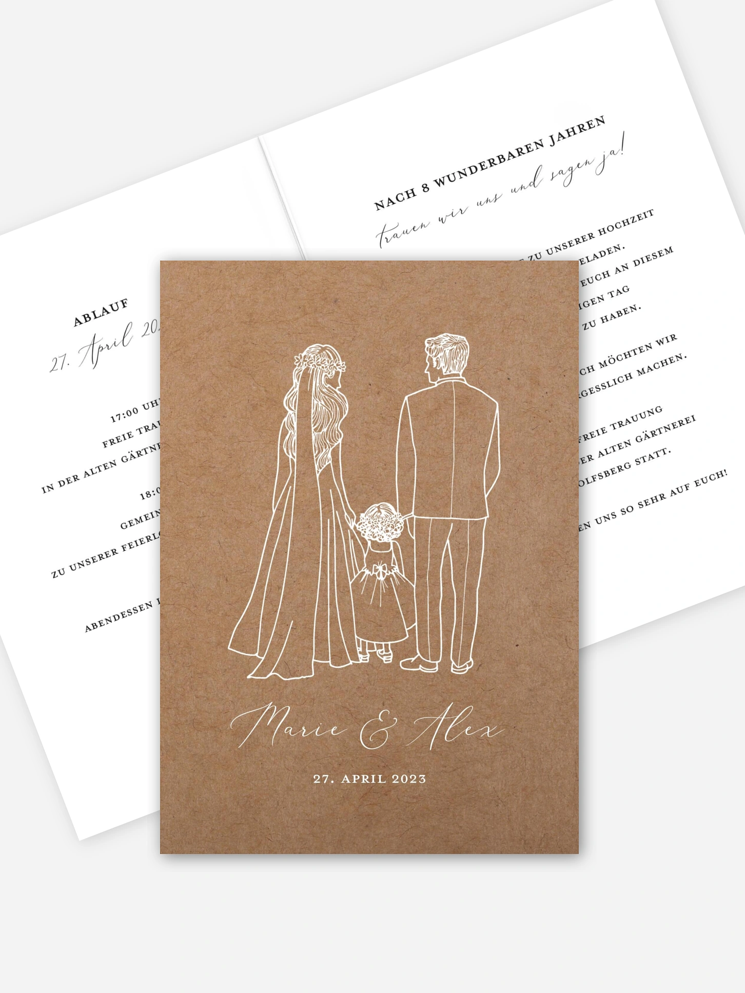 Hochzeitseinladung Romantic Family