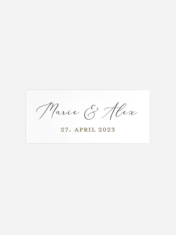 Geschenkaufkleber Hochzeit Romantic Family