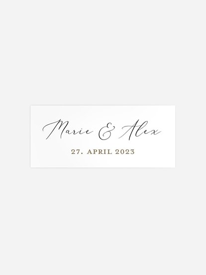 Geschenkaufkleber Hochzeit Romantic Family