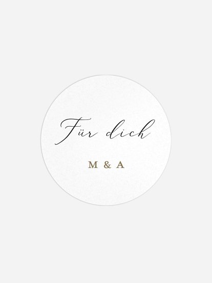 Geschenkaufkleber Hochzeit Romantic Family