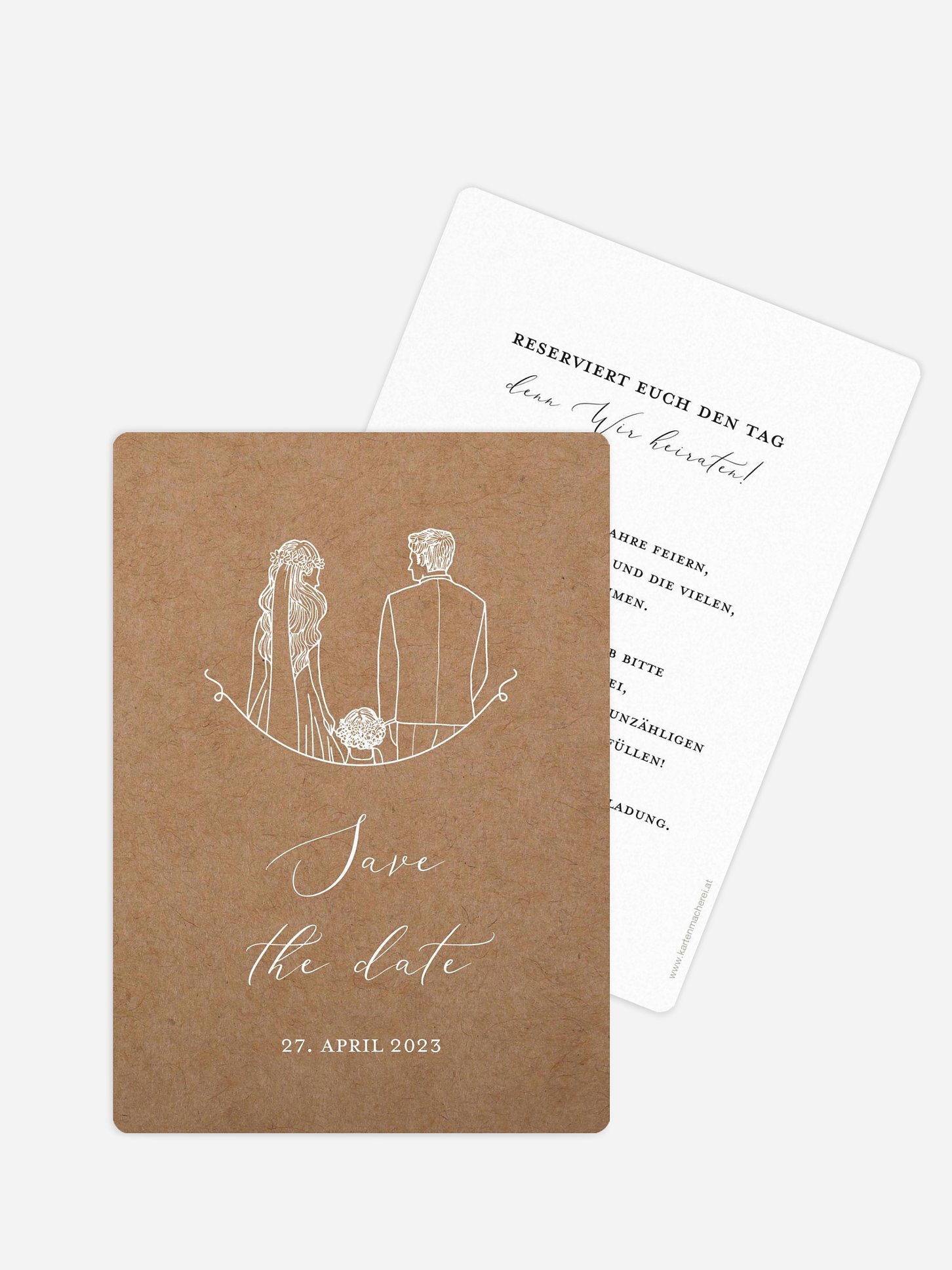Save-the-Date Karte Romantic Family